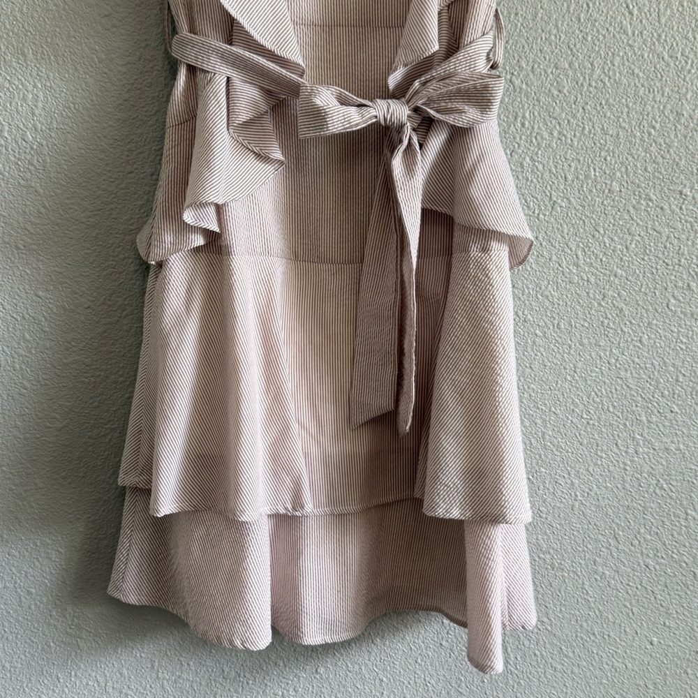 Jessakae Striped Ruffled Mini Dress Size Small - Picture 3 of 6